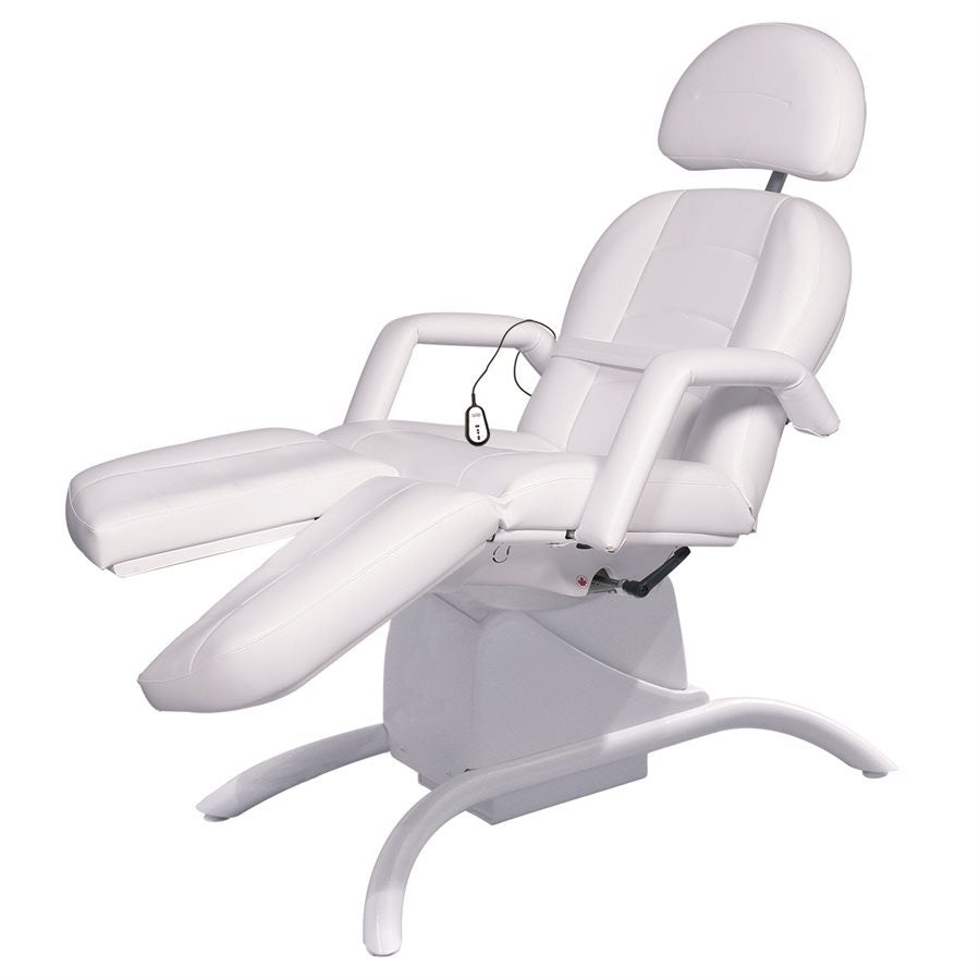 "Capella Cozy Semi-Electric Pedicure Chair, adjustable, comfortable perfect for pedicure and beauty treatments individually adjustable legs. For beauty treatments."