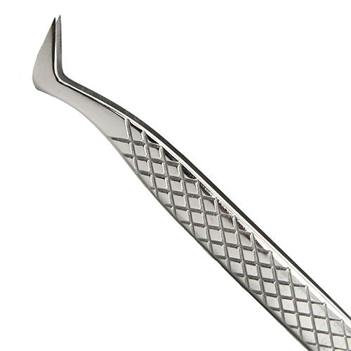 "Boot Type Stainless Steel Lash Tweezer with Diamond Grip 4.7, 12cm PremierLash - A & E Beauty Supplies "