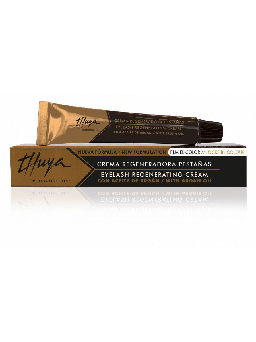 Thuya eye lash regenerating cream for strengthening and nourishing lashes
applying, healthier fuller lashes, hydration and growth Brows lashes microblading brow lamination, argon oil. "A sleek tube of Thuya Eyelash Regenerating serum with argan oil, designed to nourish and strengthen lashes, set on a clean, neutral background."