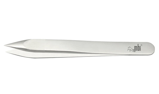 "Eyebrow Tweezer Fine Pointed by MBI with durable materials and a sharp tip, ideal for precise eyebrow grooming and shaping."