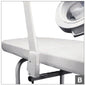 "Silver Magnifying Lamp Holder Libra for secure and stable lamp mounting. to treatment bed "
