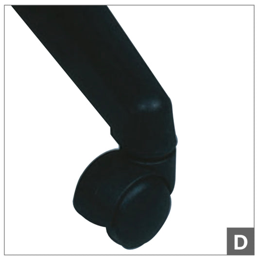 "Urethane caster kit with 4 or 5 casters for smooth, mark-free movement on salon furniture."