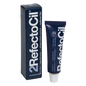 RefectoCil Tint in various shades. Each tube is color-coded to match the tint shade, and the packaging features the RefectoCil logo and product name in bold lettering. The tints are used for brow tinting and lash tinting services, offering a wide range of colors to suit different client preferences. The tubes are arranged on a clean, white background to emphasize the variety and high-quality of the product. Blue Black Eyebrow tint 15ml