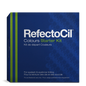 RefectoCil Professional Tinting Starter Kit, including tints, tools, and guides, available at A & E Beauty Supplies. The Colours Starter Kit is ideal for practice purposes in schools and for anyone working with RefectoCil® eyebrow and eyelash tints for the first time. Perfect for students and beginners in lash and brow tinting. Blue box with white lettering with green stripes