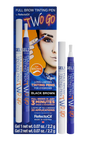 Two Go Pen by RefectoCil from A & E Beauty Supplies, convenient eyebrow tinting tool with waterproof and smear-proof results. Blue box with two pens. Two Go Refectocil Long lasting tinging pen for eyebrows. Full brows in just 3 minutes