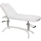 "Astra II Deluxe Hydraulic Treatment Table, adjustable height and seat tilt offers exceptional comfort and functionality with adjustable height and seat tilt for beauty treatments."