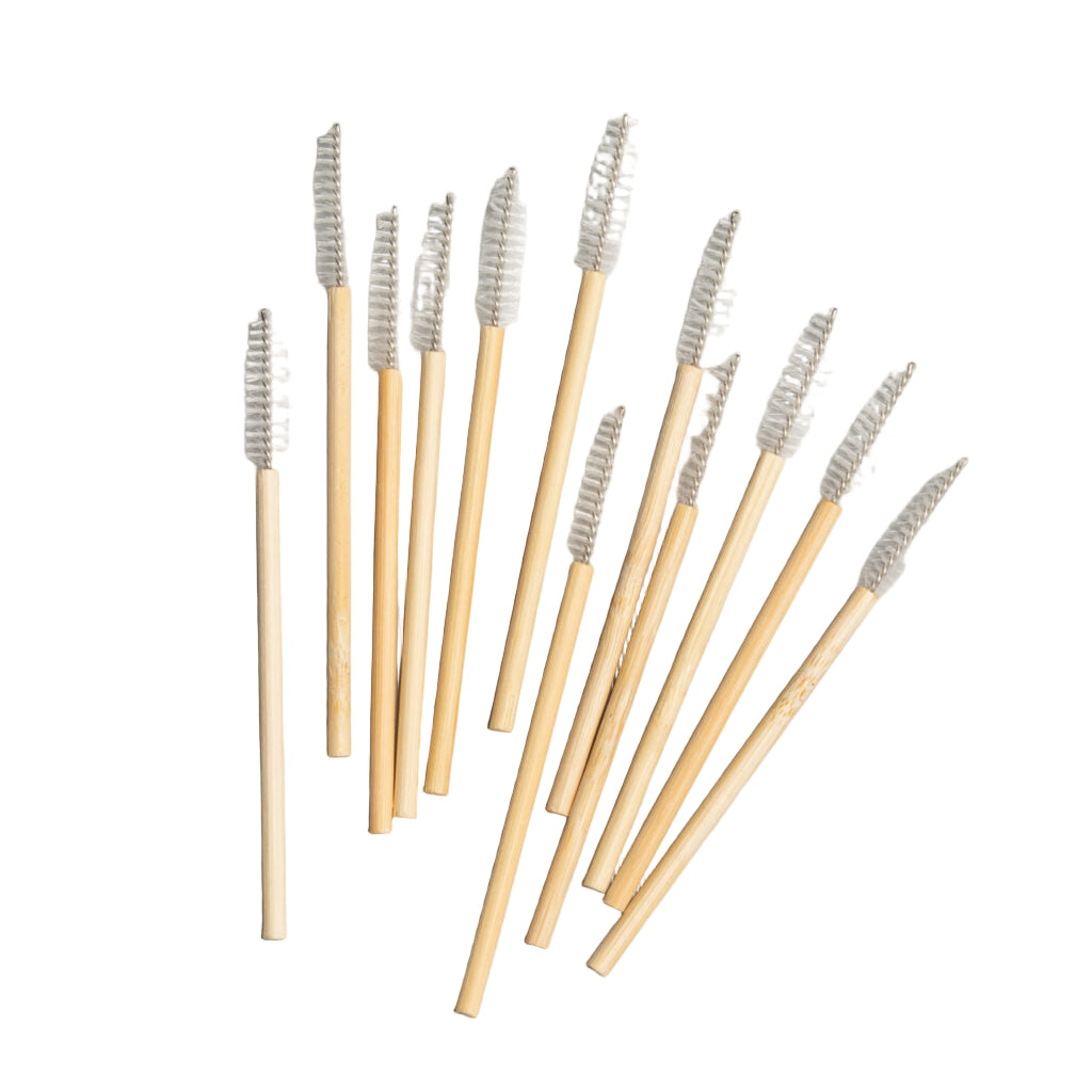 Lash & Brow Brush Bundle – Silicone, Exfoliating, Henna, Mascara Wands – A & E Beauty Supplies
 Includes 4 brushes for comprehensive brow and lash care
Silicone brush for precise and gentle application
Exfoliating brush for prepping the brow area
Henna applicator for even and smooth henna application
Mascara wands for perfect lash separation and grooming
High-quality, durable brushes suitable for all skin types
Perfect for salons, beauty professionals, and personal use
