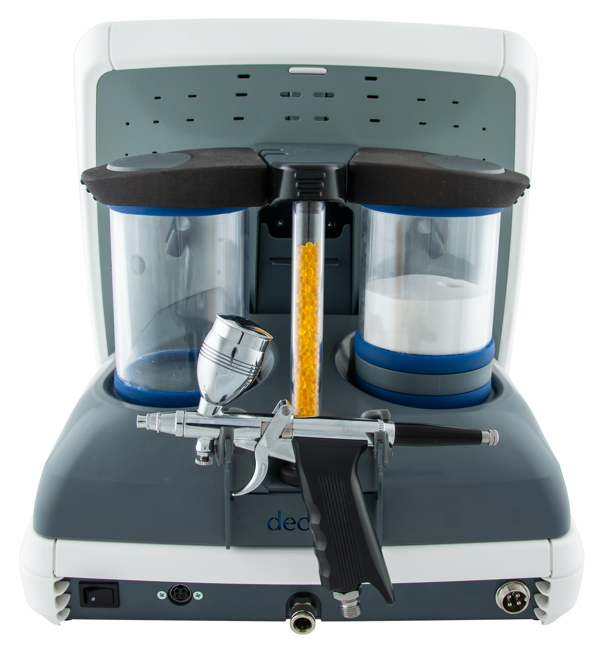 "Safina Pro microdermabrasion device with diamond and crystal tips for exfoliating and improving skin texture. for beauty treatment It targets imperfections such as wrinkles, dark spots, and scars, offering smoother, more radiant skin. "